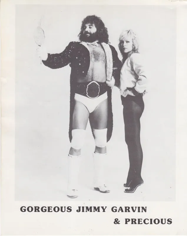 1980's WCCW Gorgeous Jimmy Garvin Precious Promo Photo