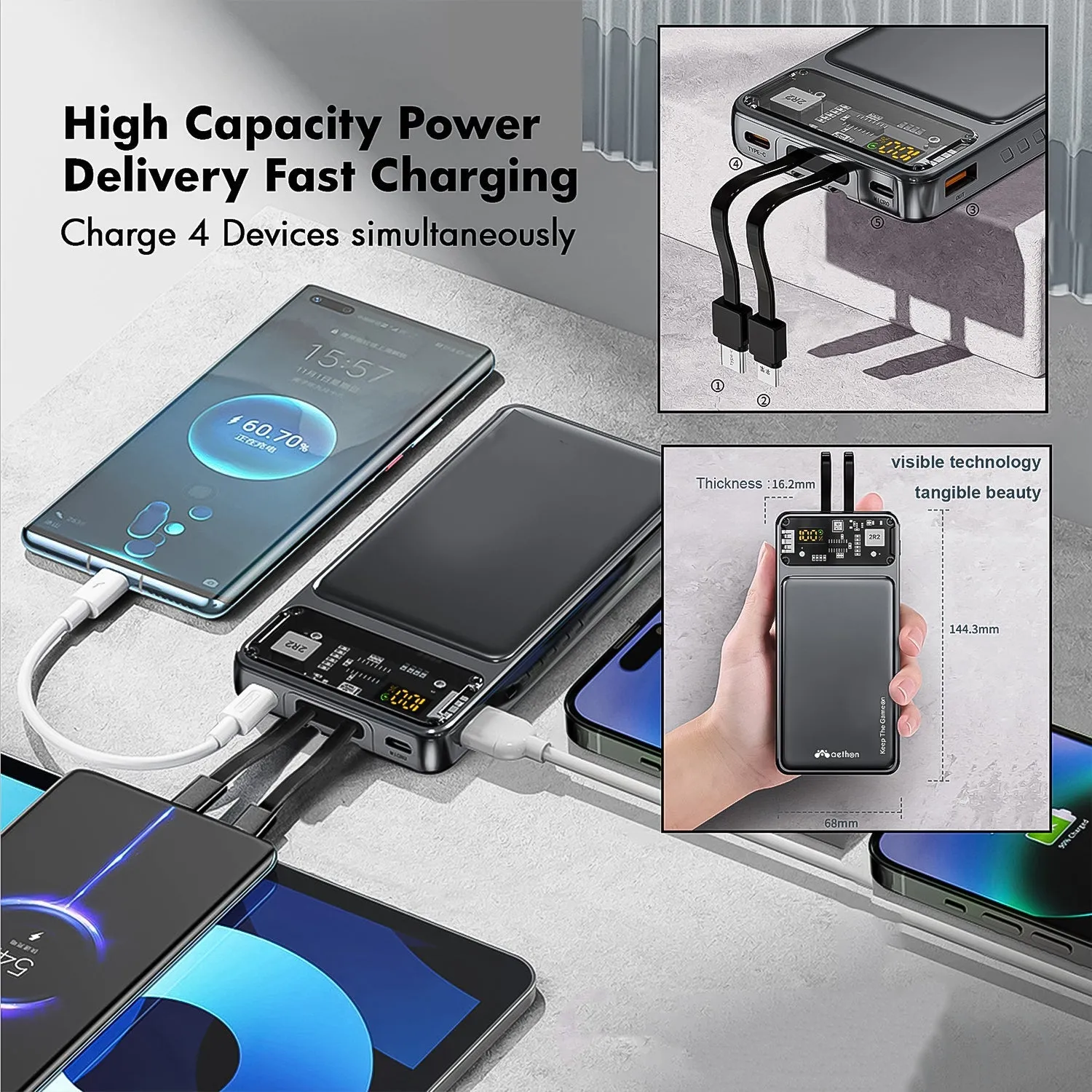 22W Fast Charging Power Bank (10000 mAh)