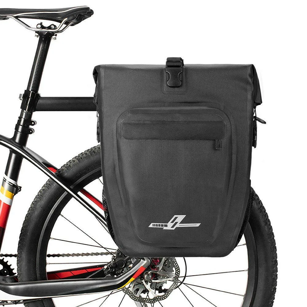 30L Waterproof Bike Rear Rack Bag Bicycle Pannier Bag Shoulder Bag Cycling Touring Grocery Bike Trunk Bag