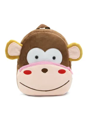 3D Monkey Cartoon Plush Children Backpacks