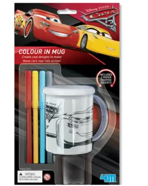 4M Disney Pixar Cars Colour In Mug