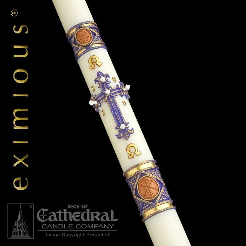 4" x 42" Lilium Eximious Paschal Candle