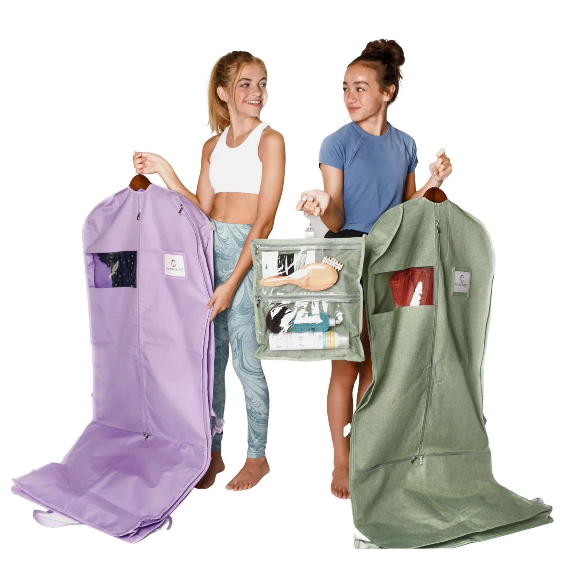 52" Waterproof Garment Bag with Accessory Bag - Moss Green