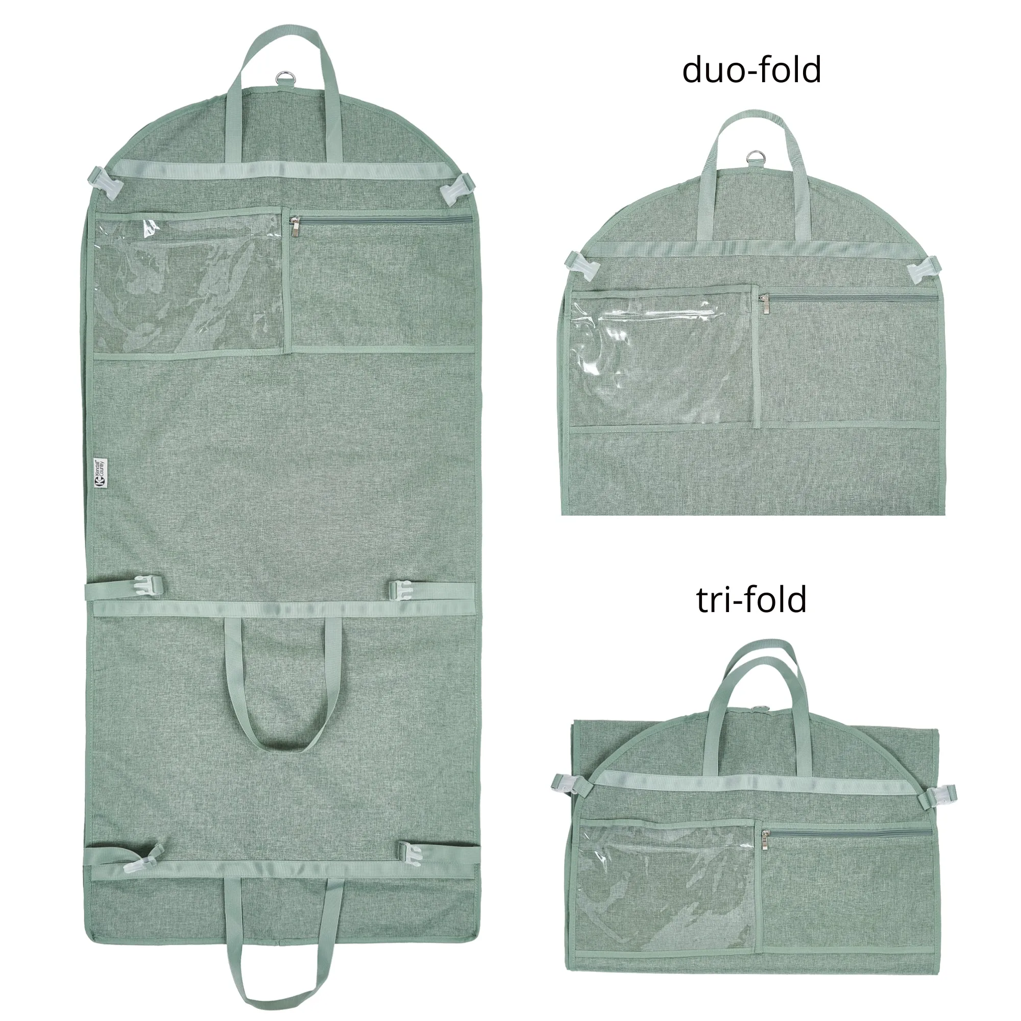 52" Waterproof Garment Bag with Accessory Bag - Moss Green