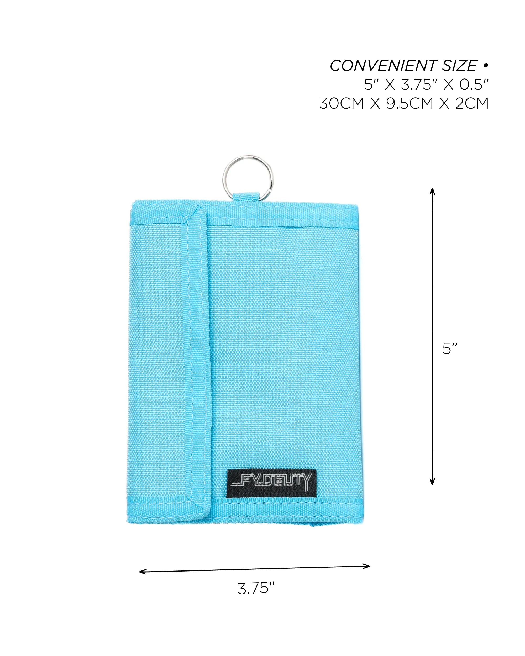 80's Wallet | Bi-Fold RFID | Neon Blue