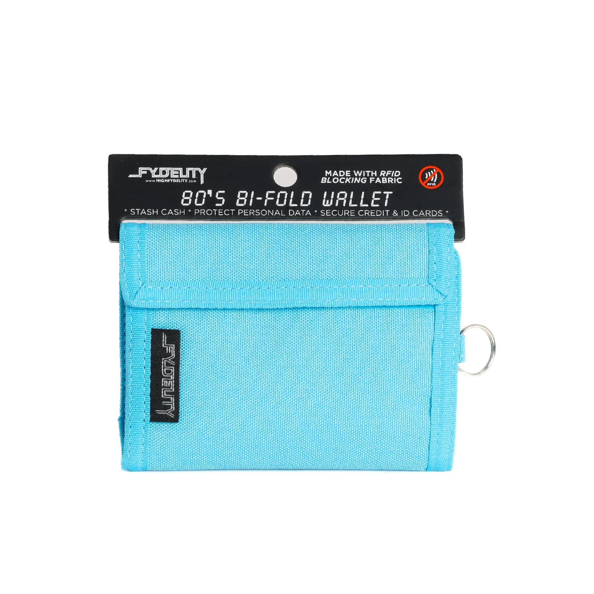 80's Wallet | Bi-Fold RFID | Neon Blue