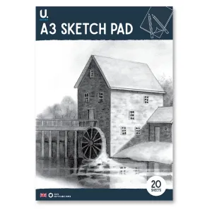 A3 Sketch Pad - 16 Sheets Large Size Artistic Sketches Drawings Creative Expression