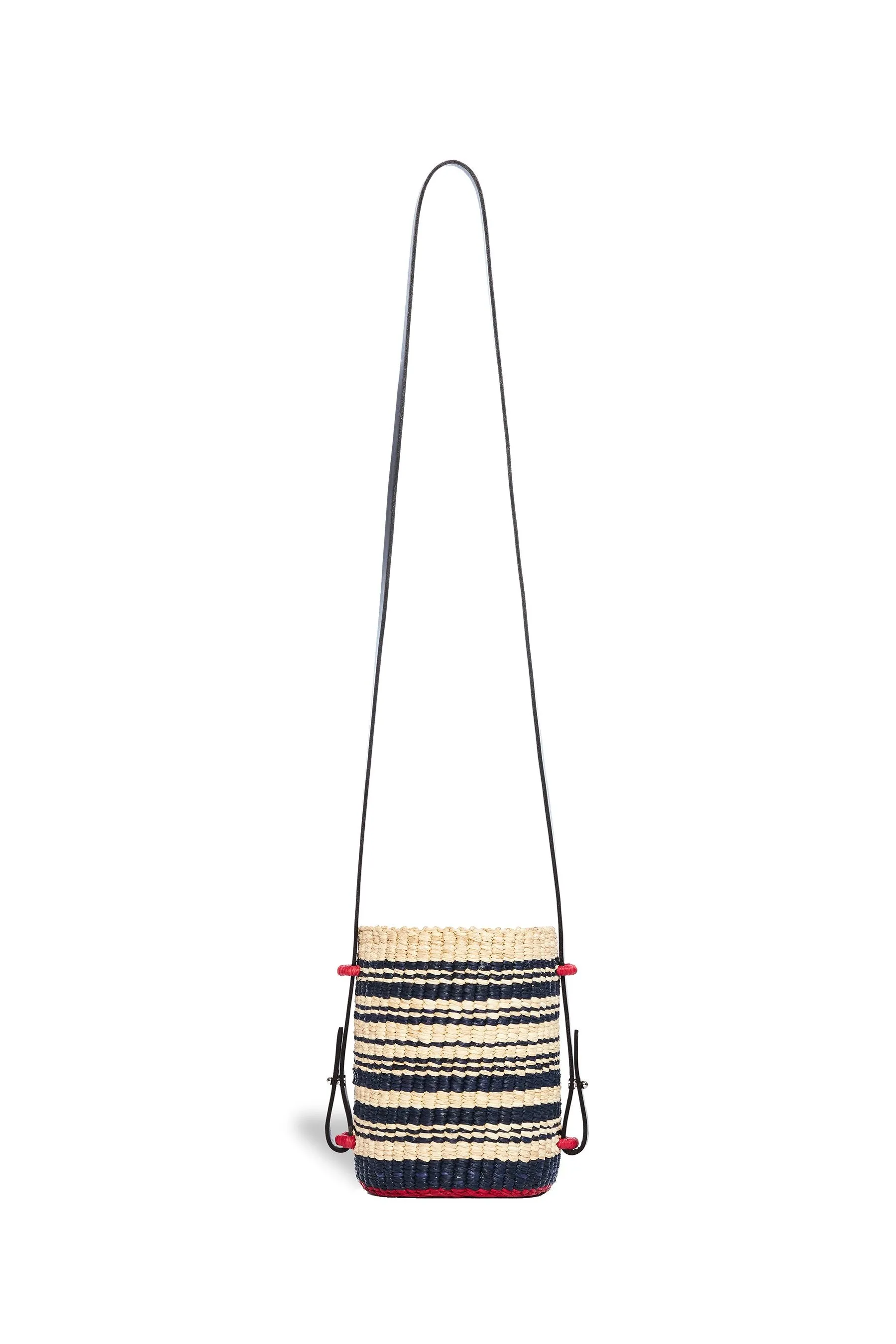 AAKS Lisi Stripe bucket silhouette cross-body bag