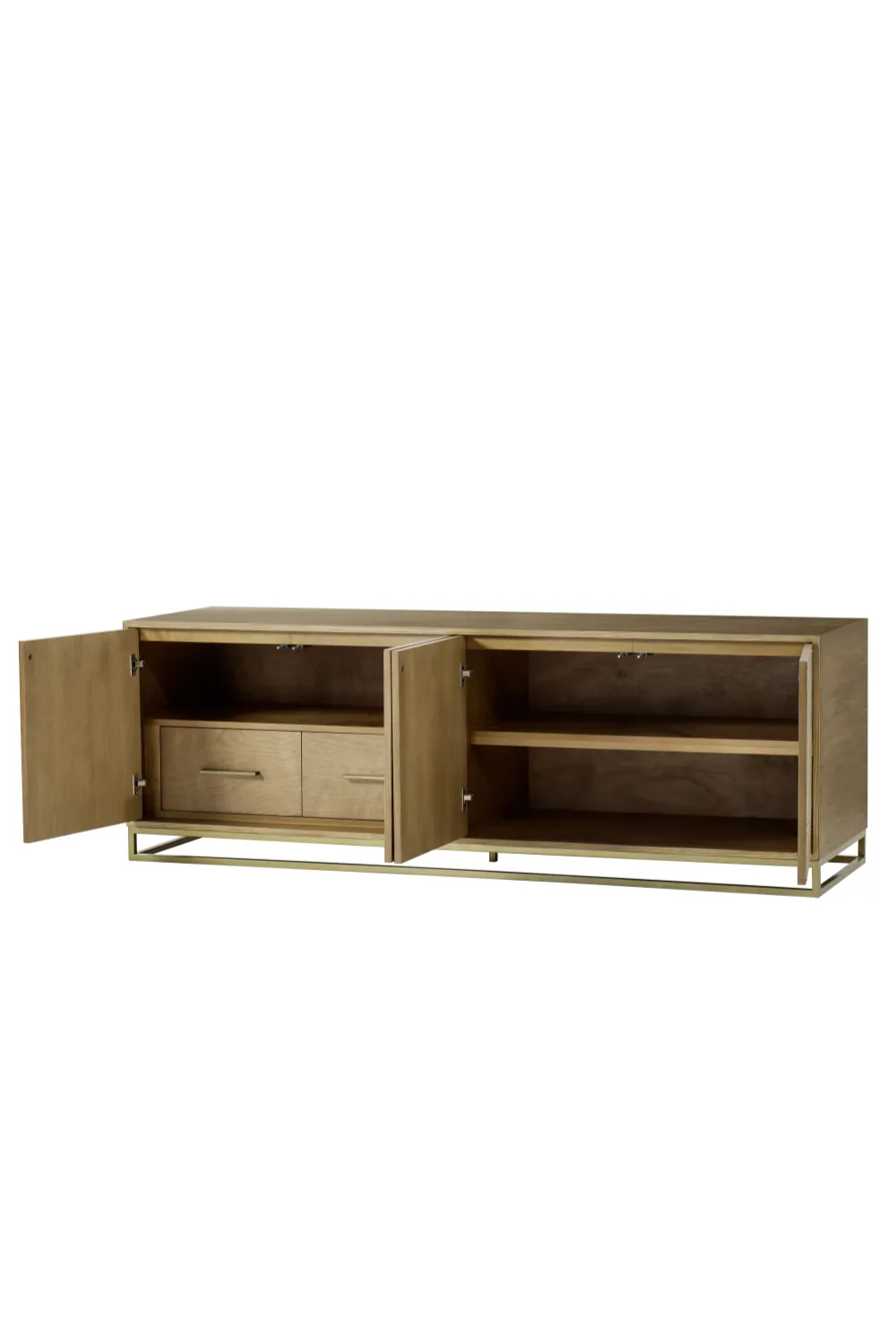 Aged Brass Ash Media Console | Andrew Martin William