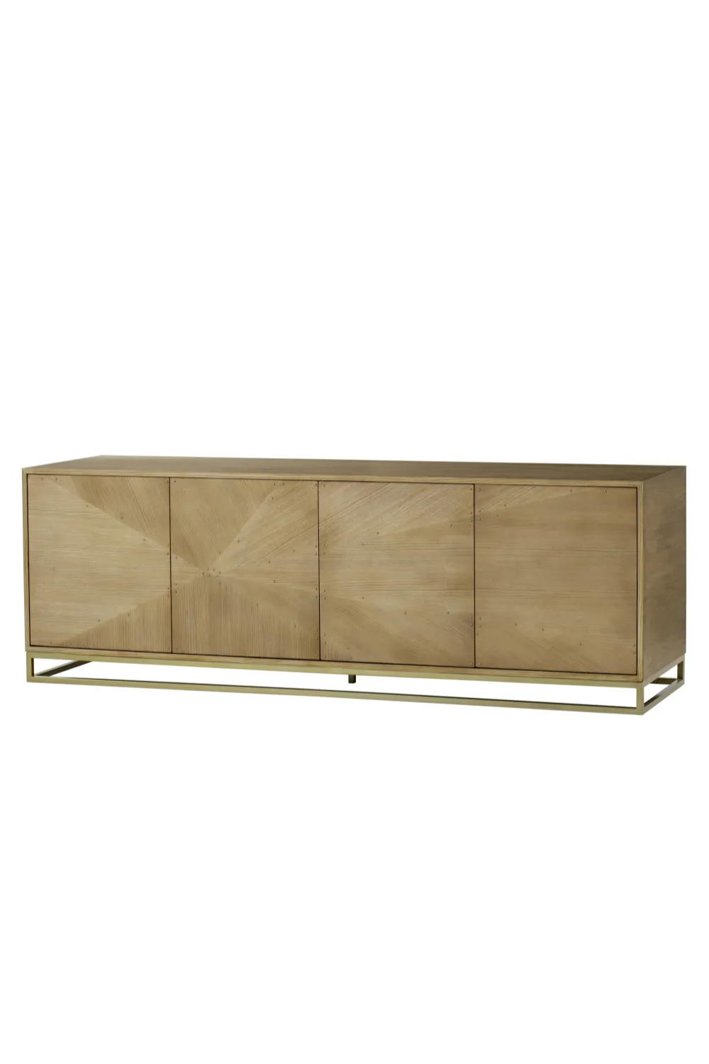 Aged Brass Ash Media Console | Andrew Martin William