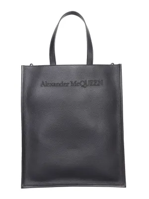 Alexander McQueen Logo Detailed Tote Bag