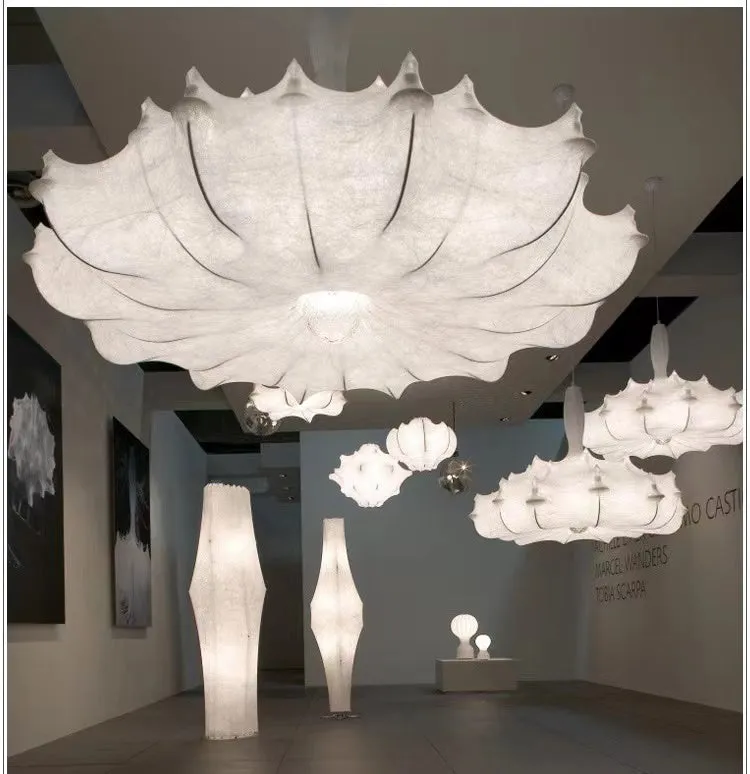 Alien Cloud - French Cream Silk Pendant Chandelier for Living Room/Bedroom