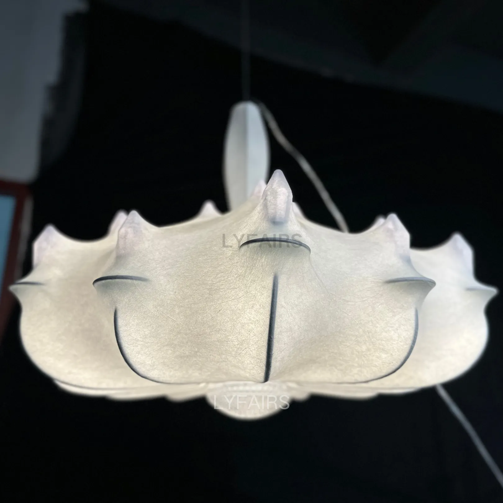 Alien Cloud - French Cream Silk Pendant Chandelier for Living Room/Bedroom