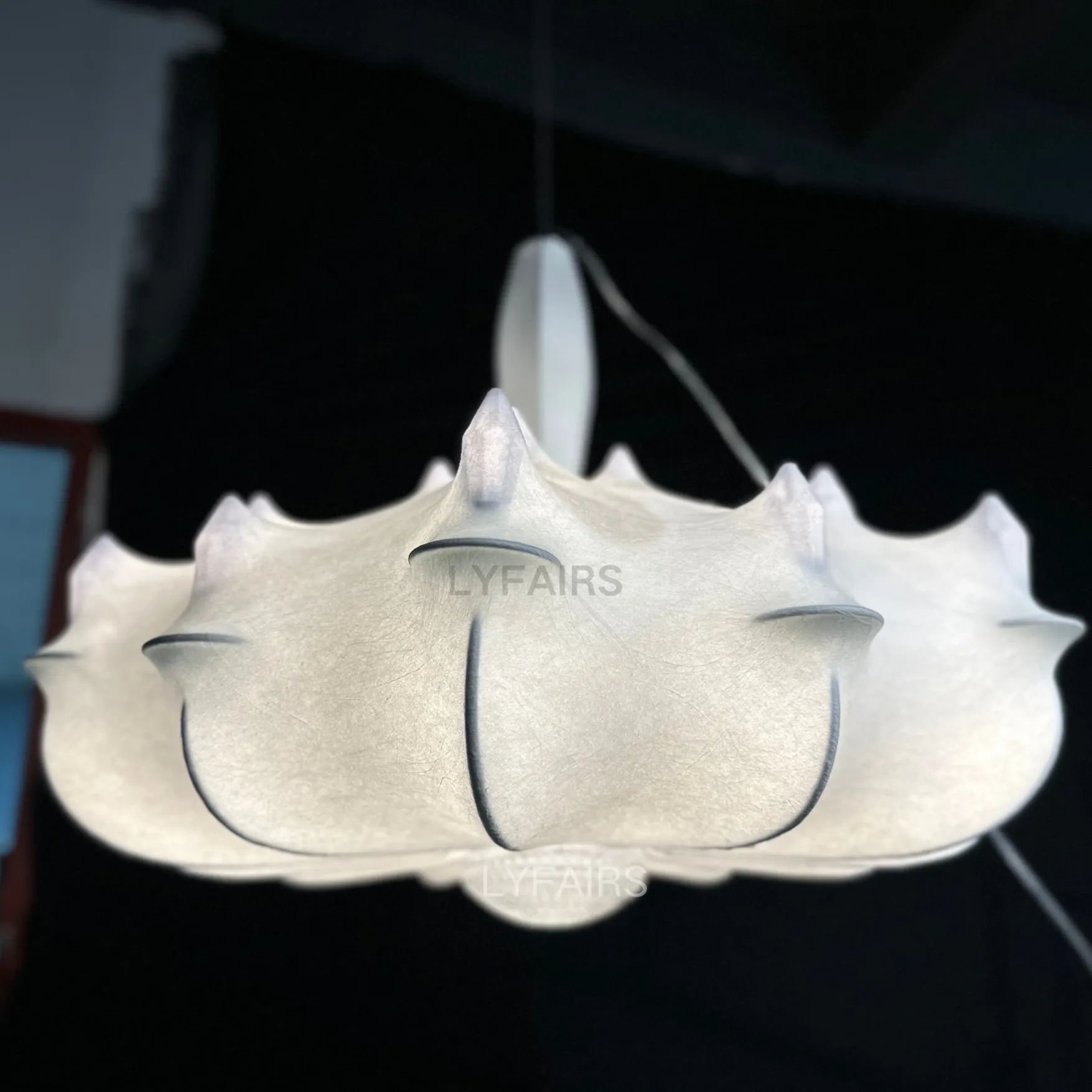 Alien Cloud - French Cream Silk Pendant Chandelier for Living Room/Bedroom