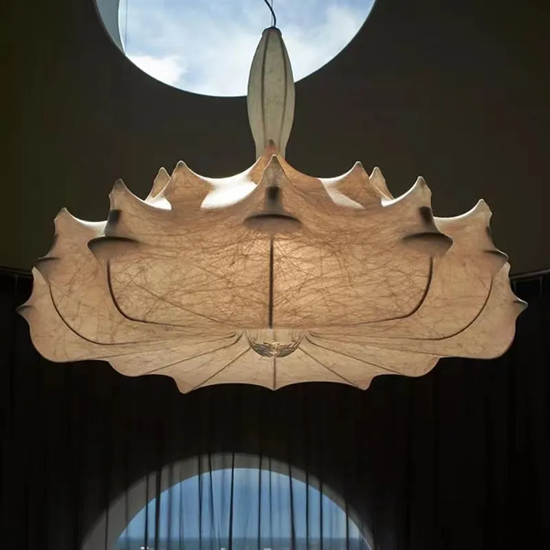 Alien Cloud - French Cream Silk Pendant Chandelier for Living Room/Bedroom