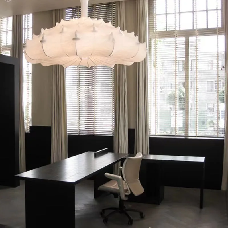 Alien Cloud - French Cream Silk Pendant Chandelier for Living Room/Bedroom