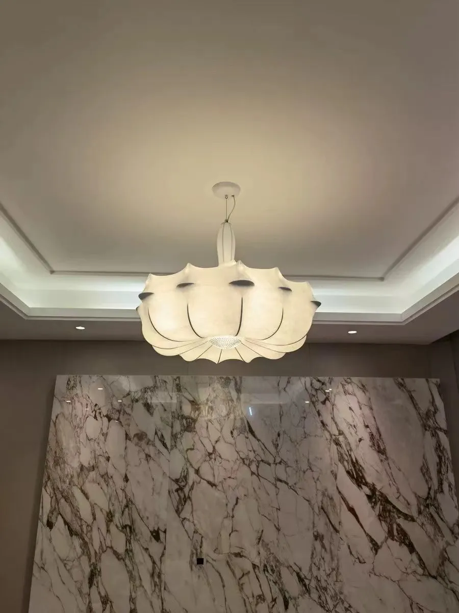 Alien Cloud - French Cream Silk Pendant Chandelier for Living Room/Bedroom