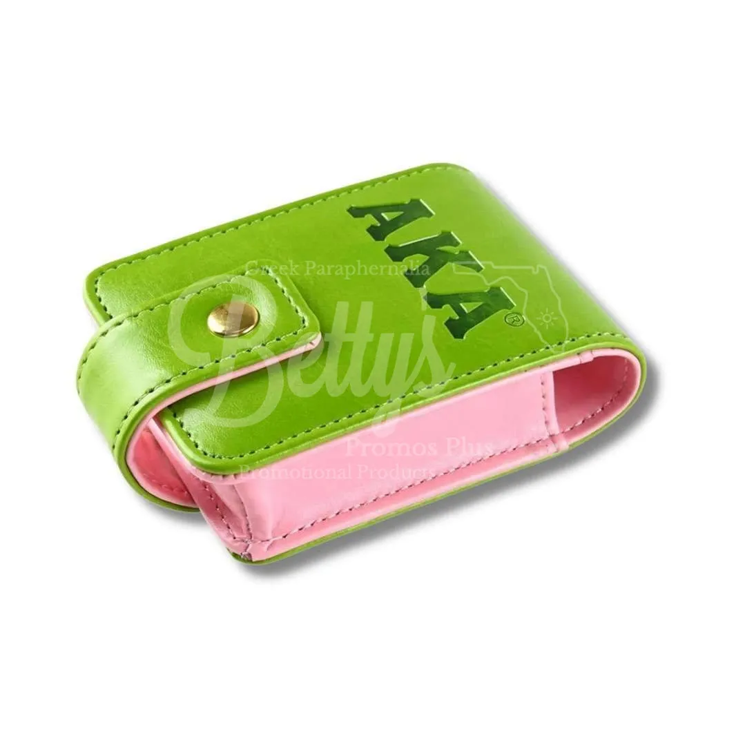 Alpha Kappa Alpha AKA Lipstick Holder Travel Lipstick Case Dual Lip Balm Holder