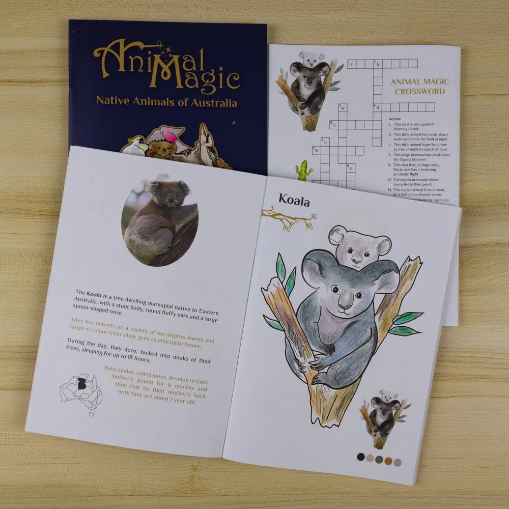 Animal Magic Colouring Activity Book - Native Australian Animals