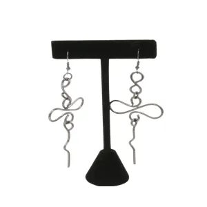 Artistic Wire Gunmetal Earrings II