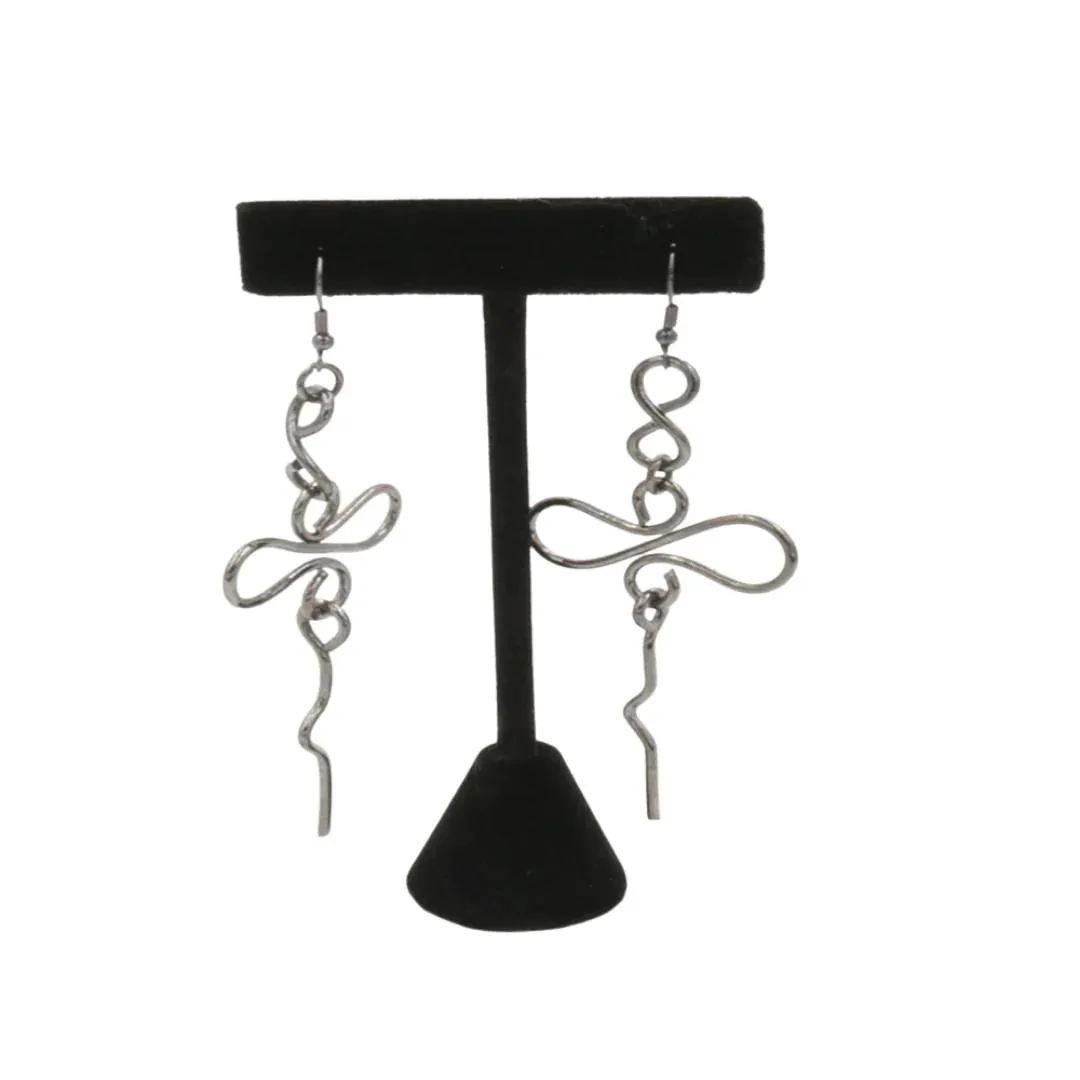 Artistic Wire Gunmetal Earrings II