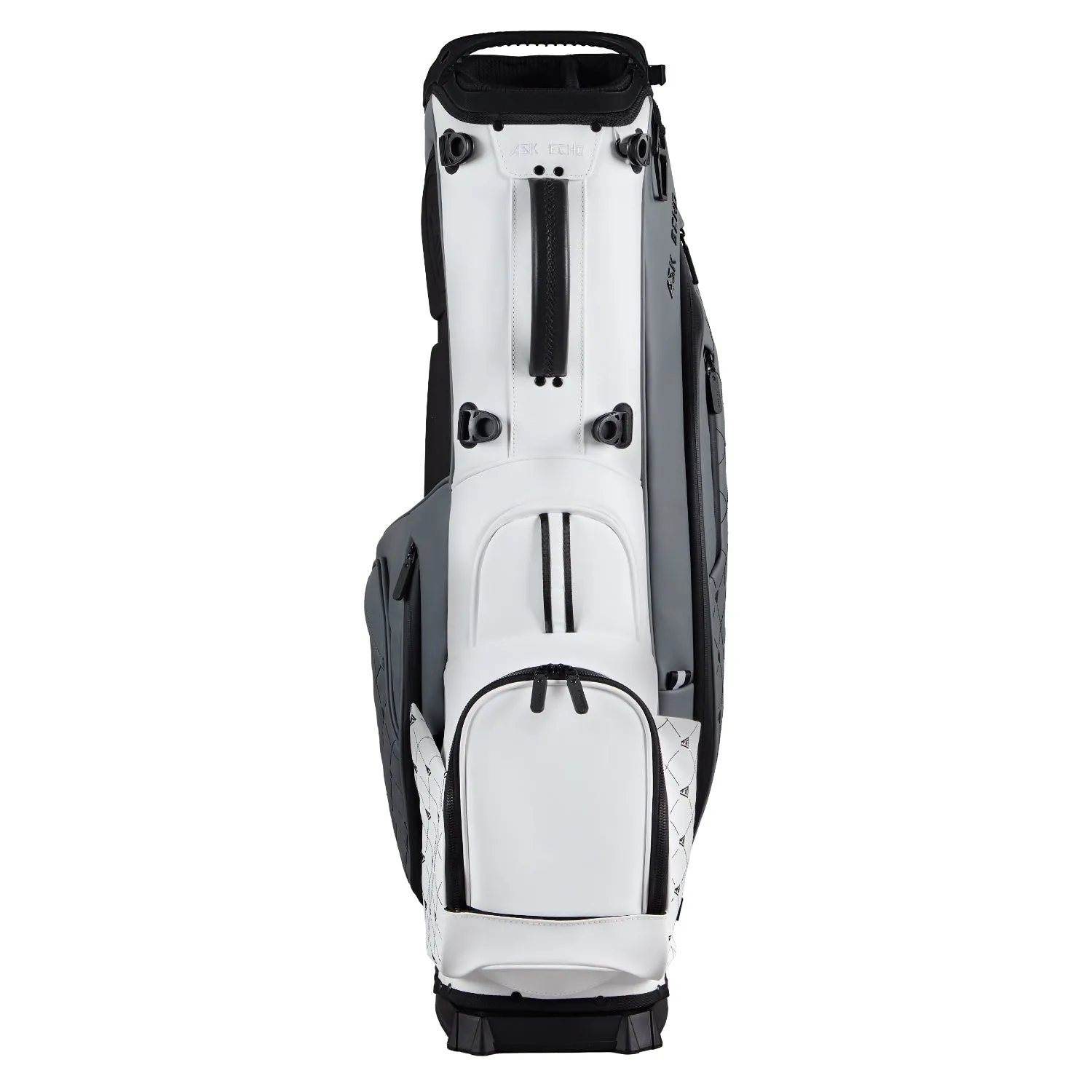 Ask Echo 2025 Prestige-14 Way Full Length Hybrid Leather Stand Bag / Grey