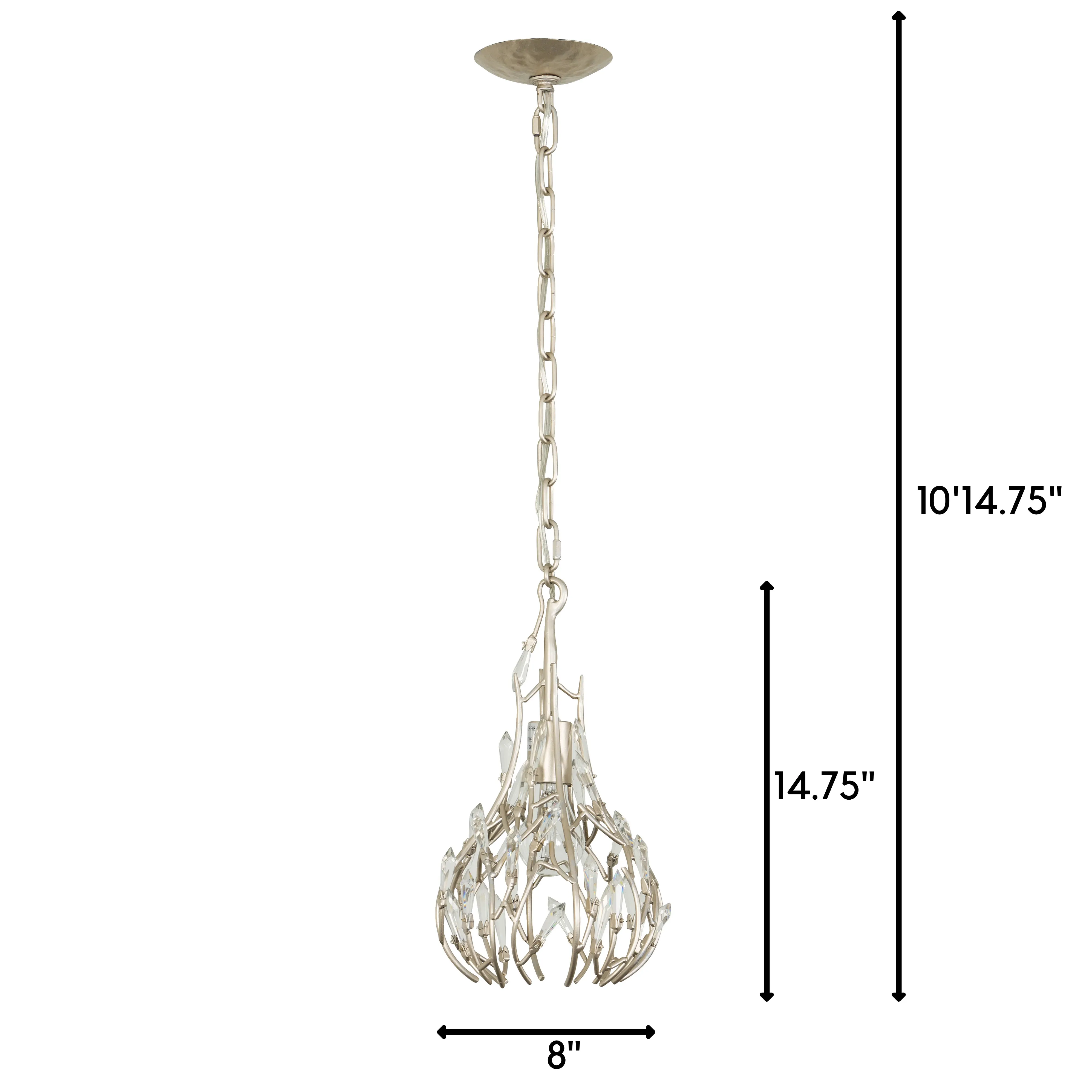 Bask 271M01GD 1-Light Mini Pendant - Gold Dust