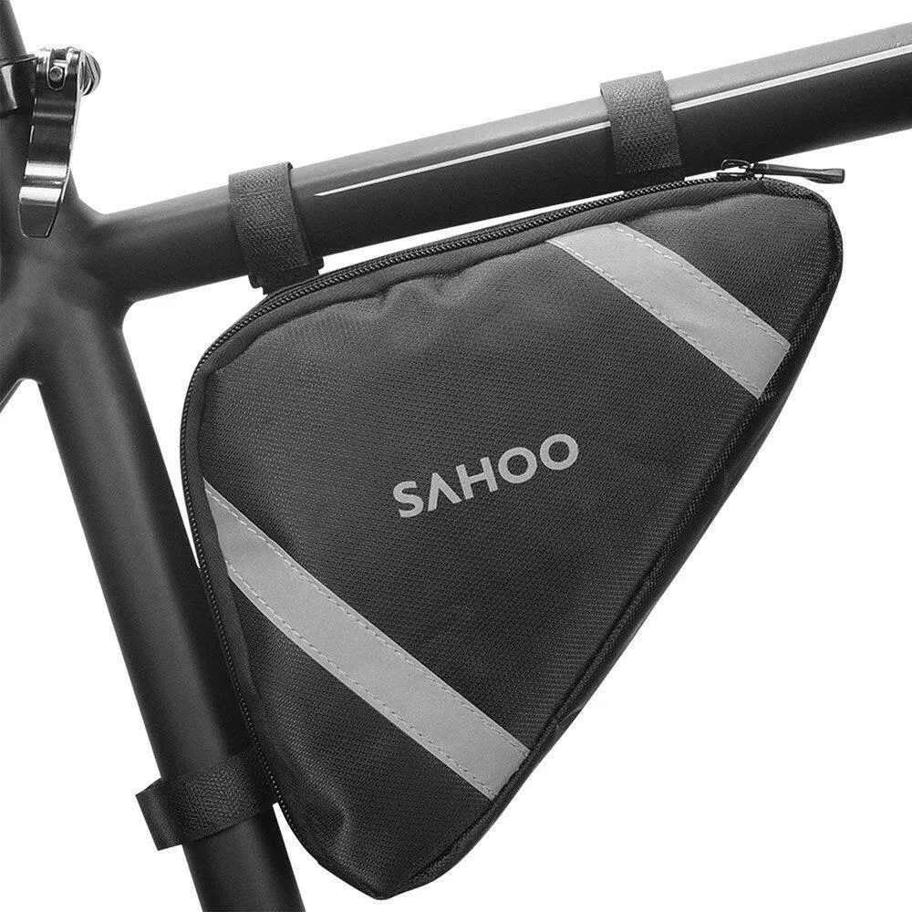 Bike Frame Bag Triangle Bicycle Storage Bag Bicycle Under Tube Bag Front Frame Bag Large Capacity MTB Road Bike Pouch Storage Bag Cycling Accessories