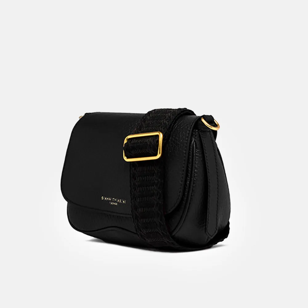 Black Leather Chiara Bag