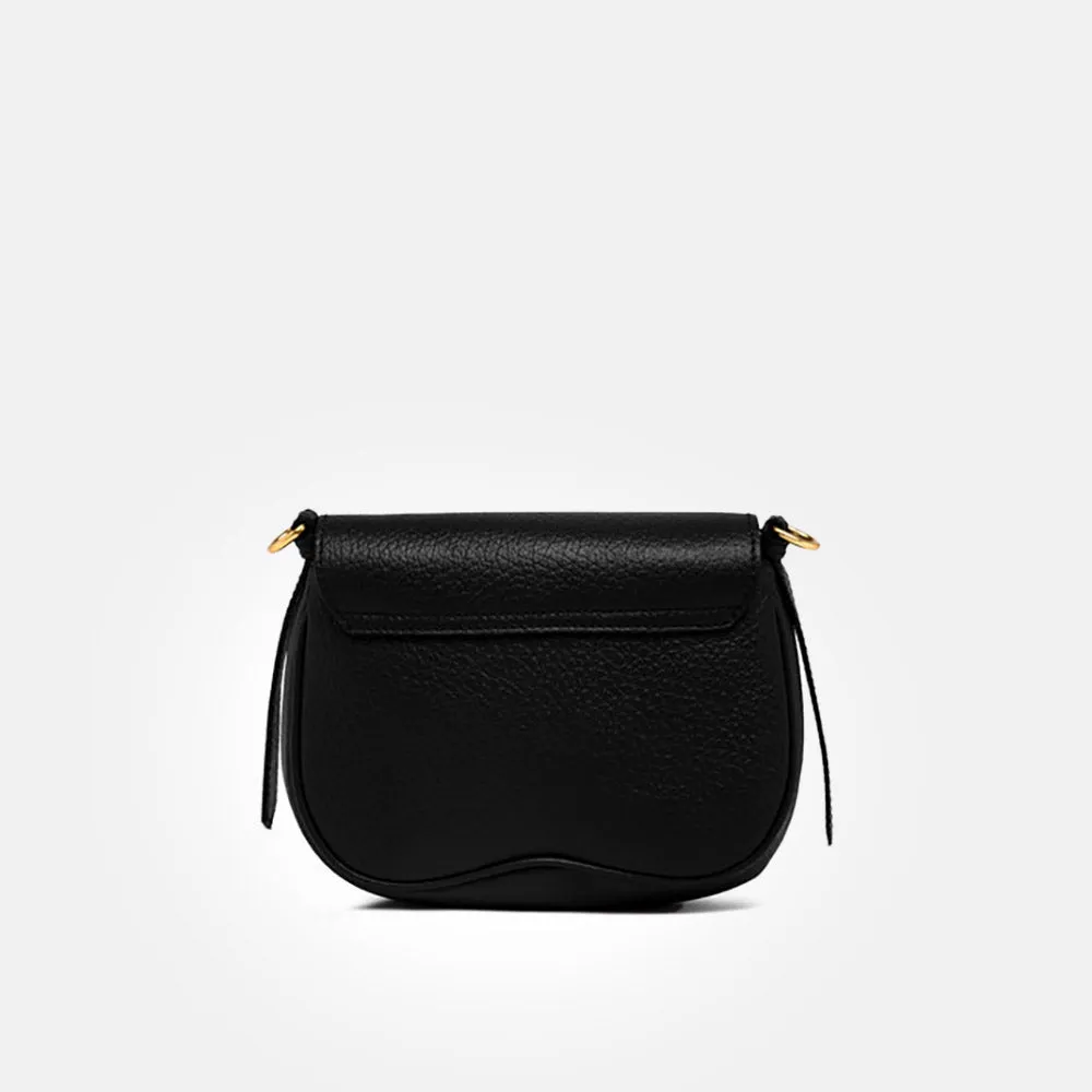 Black Leather Chiara Bag