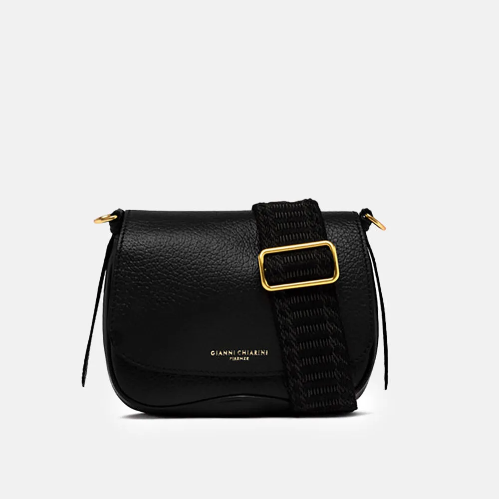 Black Leather Chiara Bag