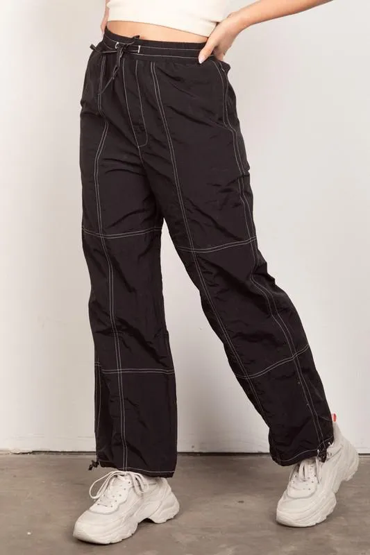 Black Parachute Joggers