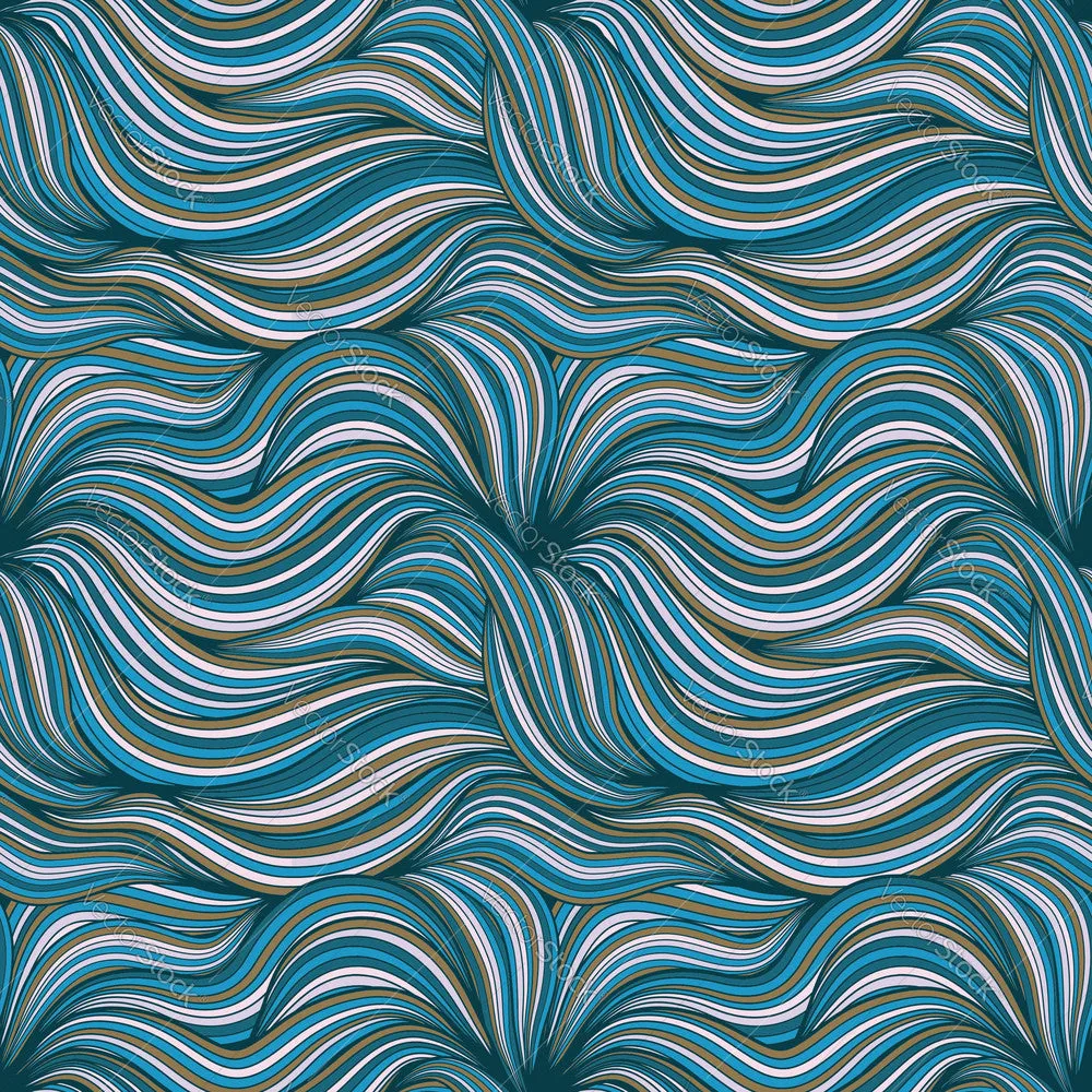 Blue Abstract Lines Pattern