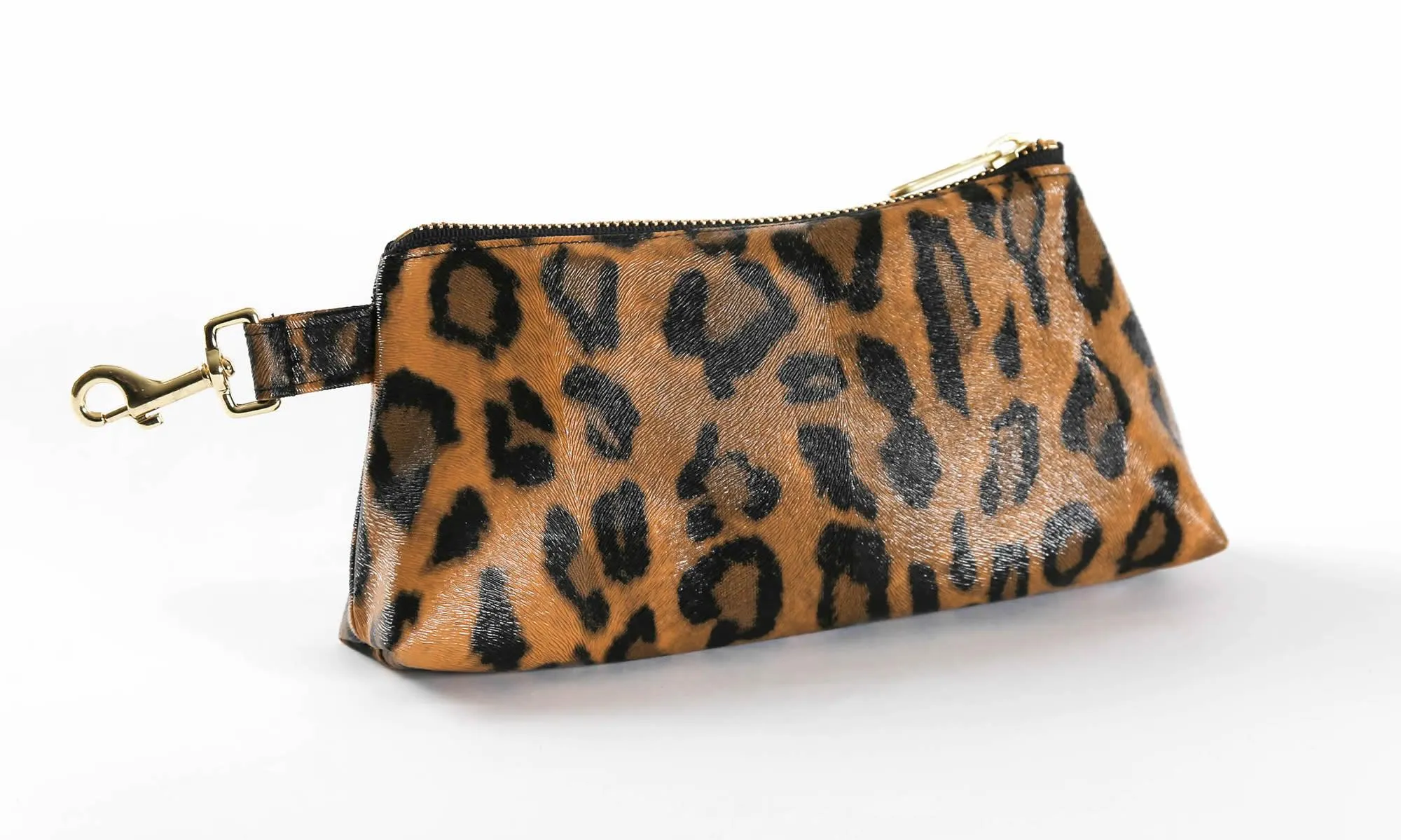 Brown Leopard SIGNATURE KEYPIT Set • Wristlet