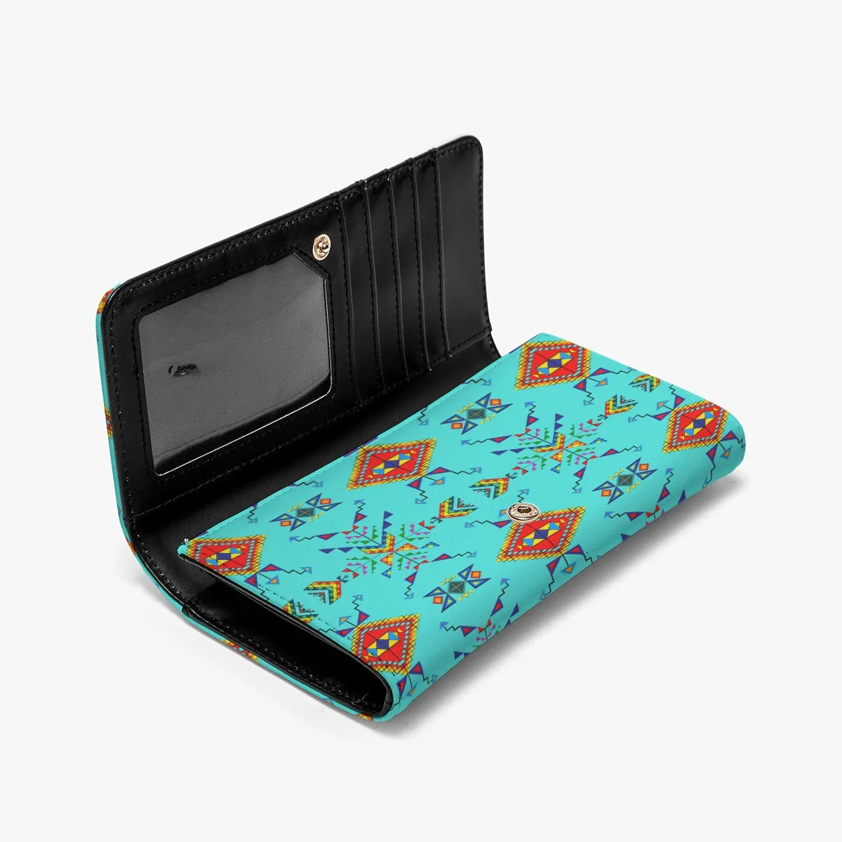 Buffalo Jump Turquoise Foldable Wallet