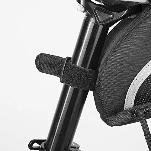 BV Bicycle Strap-On Saddle Bag with perfect Size I With reflective for a Safety ride I Seat Bag, Cycling Bag - Bike Bag for all our essentials, bike bags for bicycles, bike seat bag