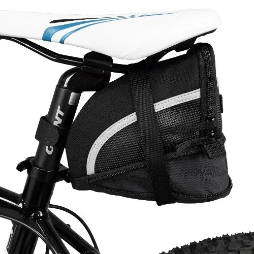 BV Bicycle Strap-On Saddle Bag with perfect Size I With reflective for a Safety ride I Seat Bag, Cycling Bag - Bike Bag for all our essentials, bike bags for bicycles, bike seat bag