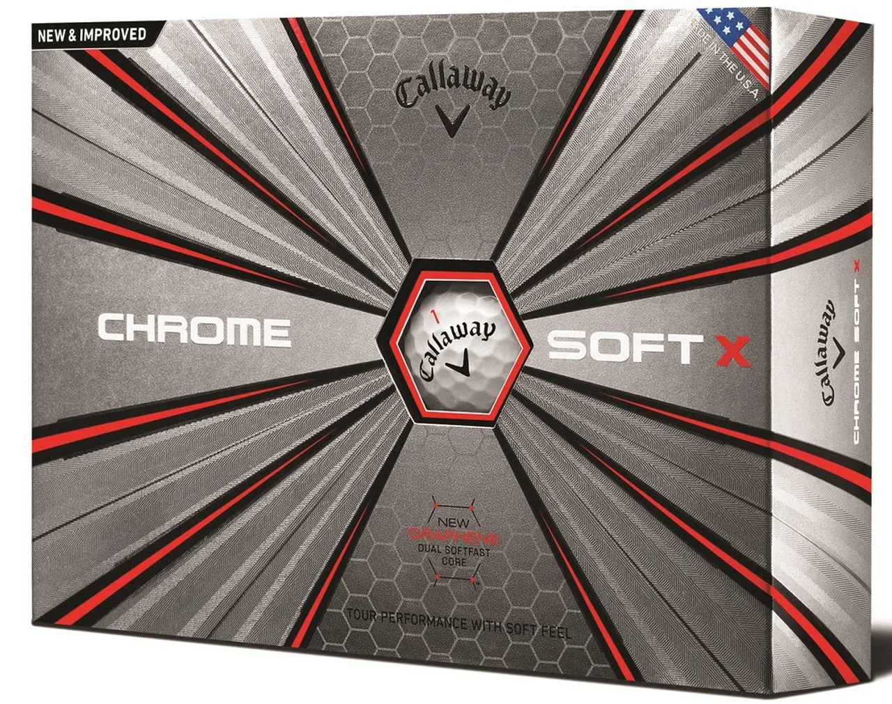 Callaway Chrome Soft X Golf Balls LOGO ONLY - One Dozen