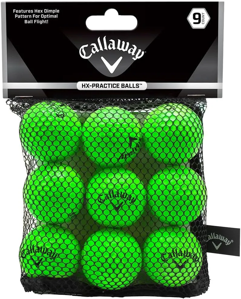 Callaway HX SoftFlite Practice Golf Balls 9pc Pack