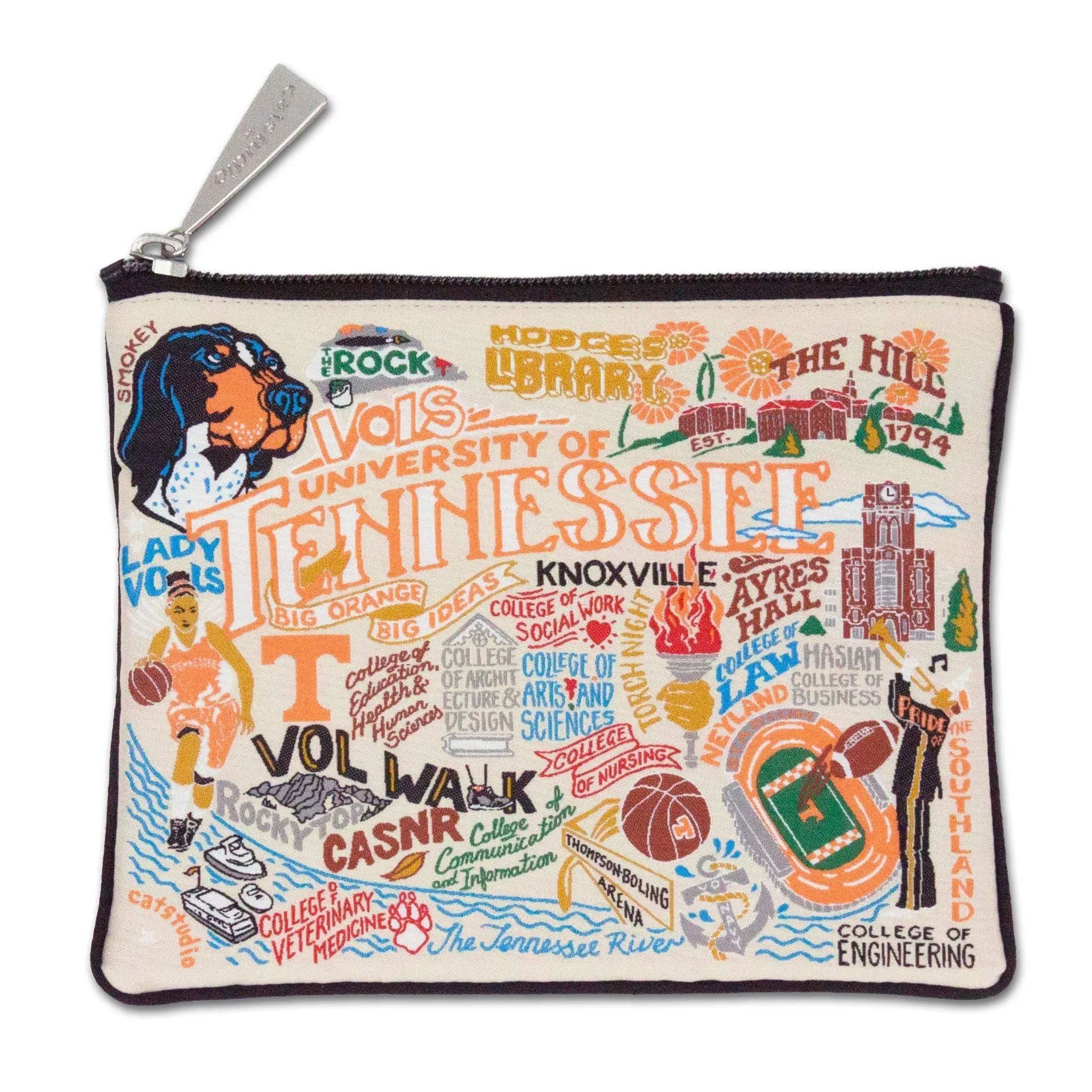 Catstudio - Collegiate Zip Pouch - Tennessee, University of