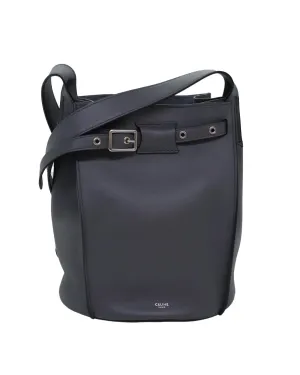 CELINE Bucket Bag in Black Leather