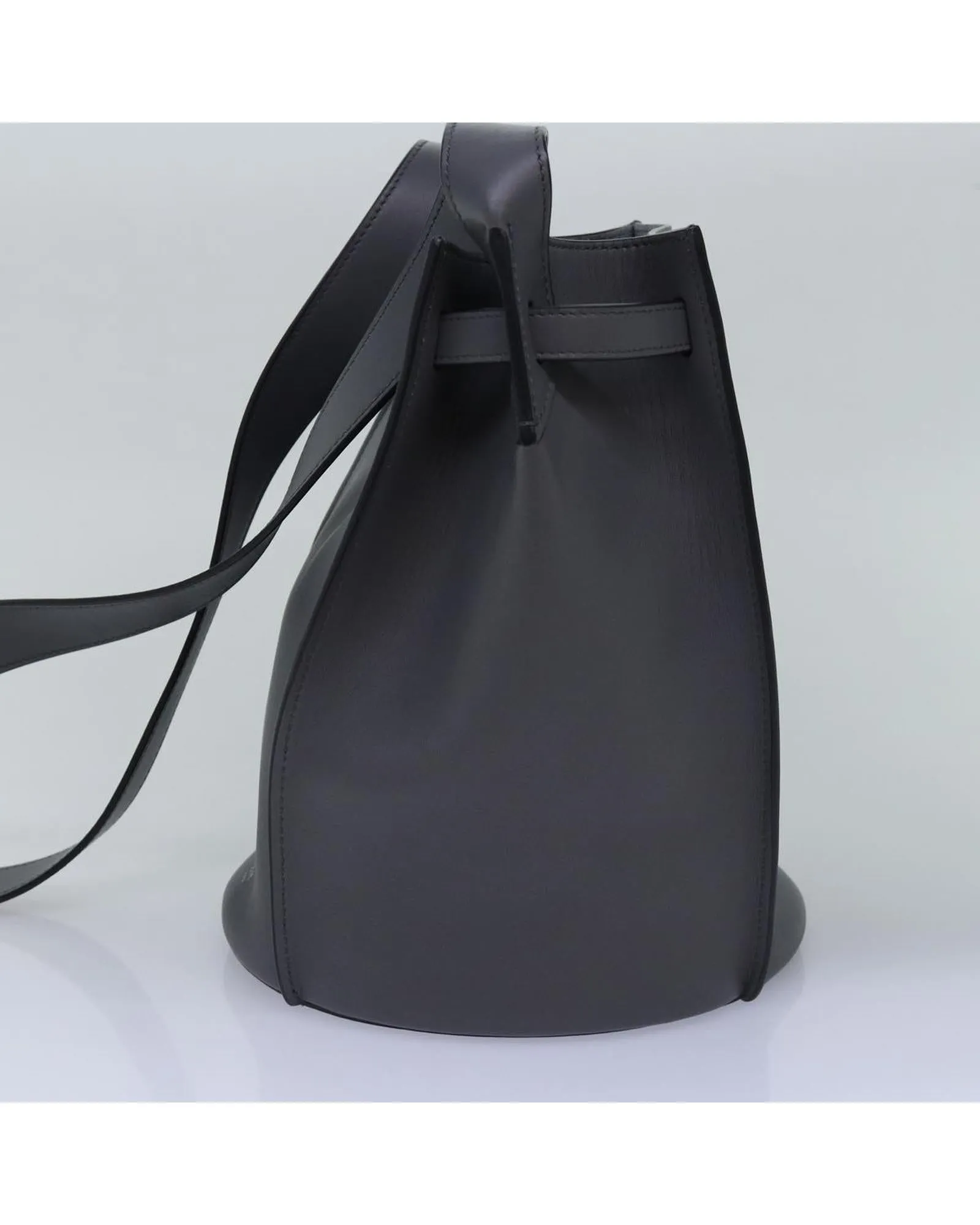 CELINE Bucket Bag in Black Leather