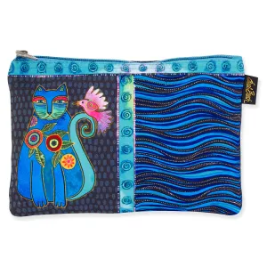 Cerulean Cat Cosmetic Bag