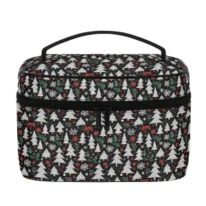 Christmas Tree Leather Cosmetic Bag