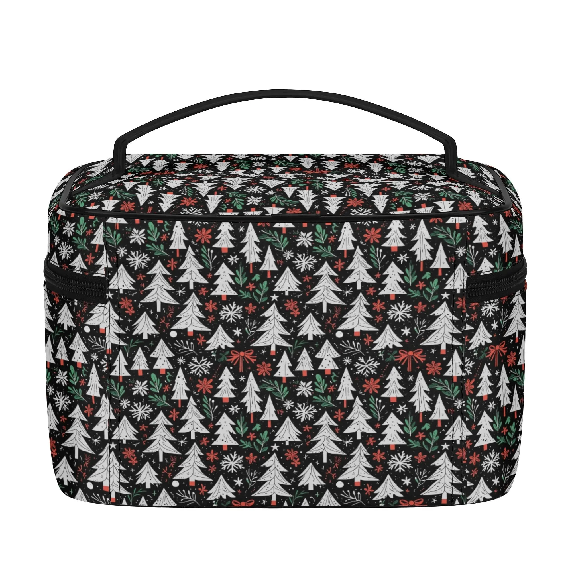 Christmas Tree Leather Cosmetic Bag