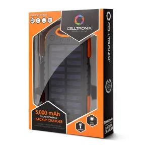 Cloudz - Celltronix 5,000 mAh Solar & Cable Portable Cell Charger- $27.99