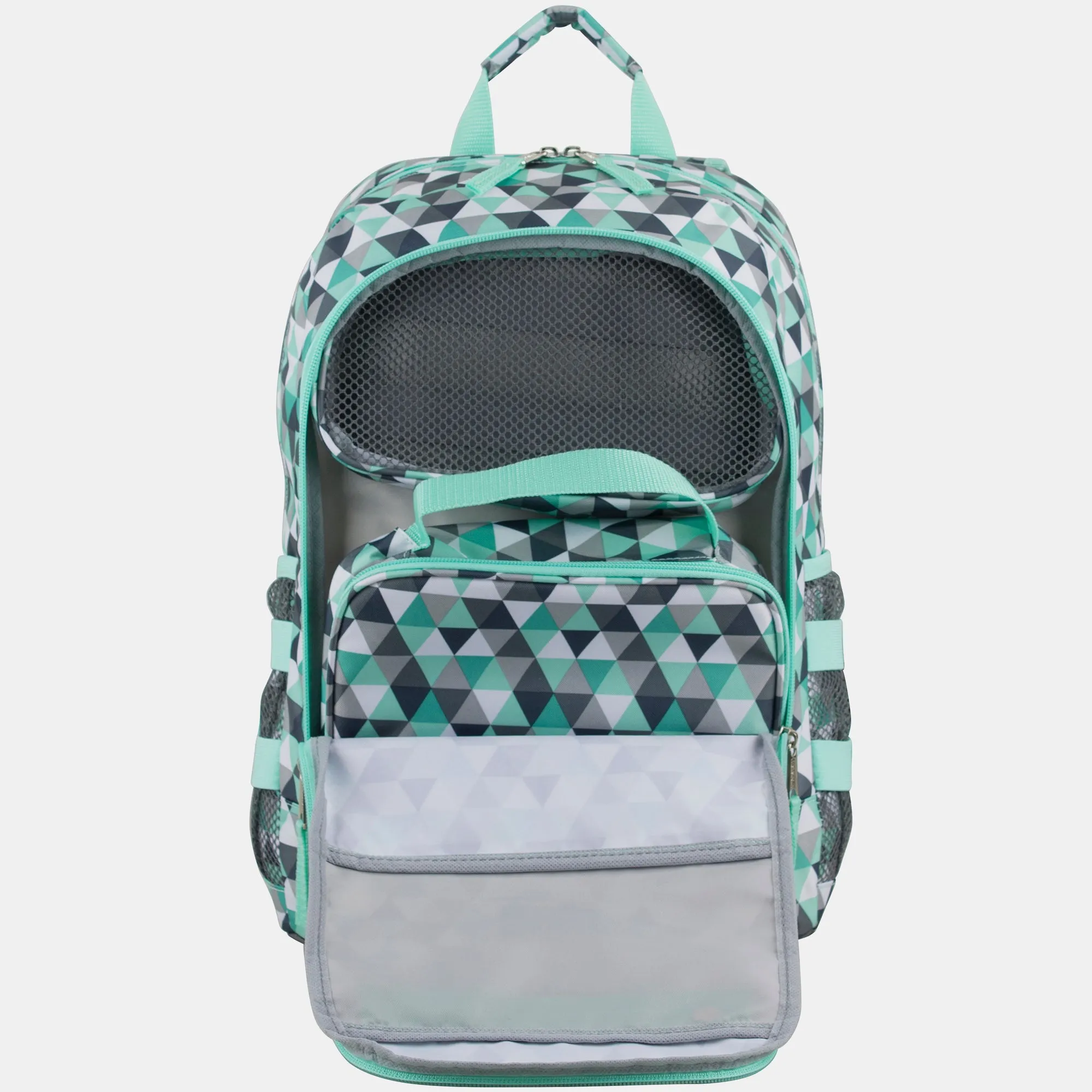 Compact 3-Piece Combo Backpack with Lunch Box and Snack/Pencil Pouch