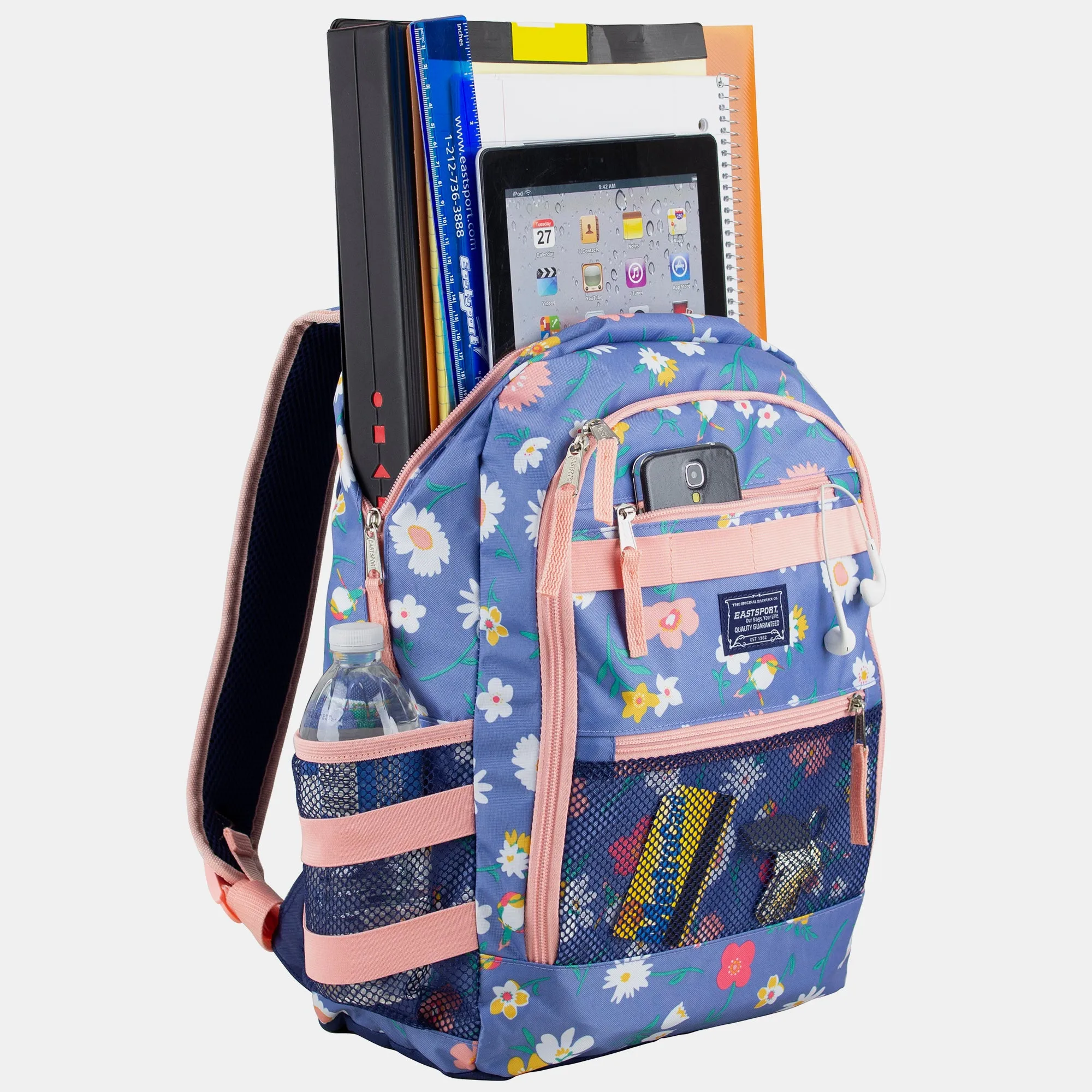 Compact 3-Piece Combo Backpack with Lunch Box and Snack/Pencil Pouch