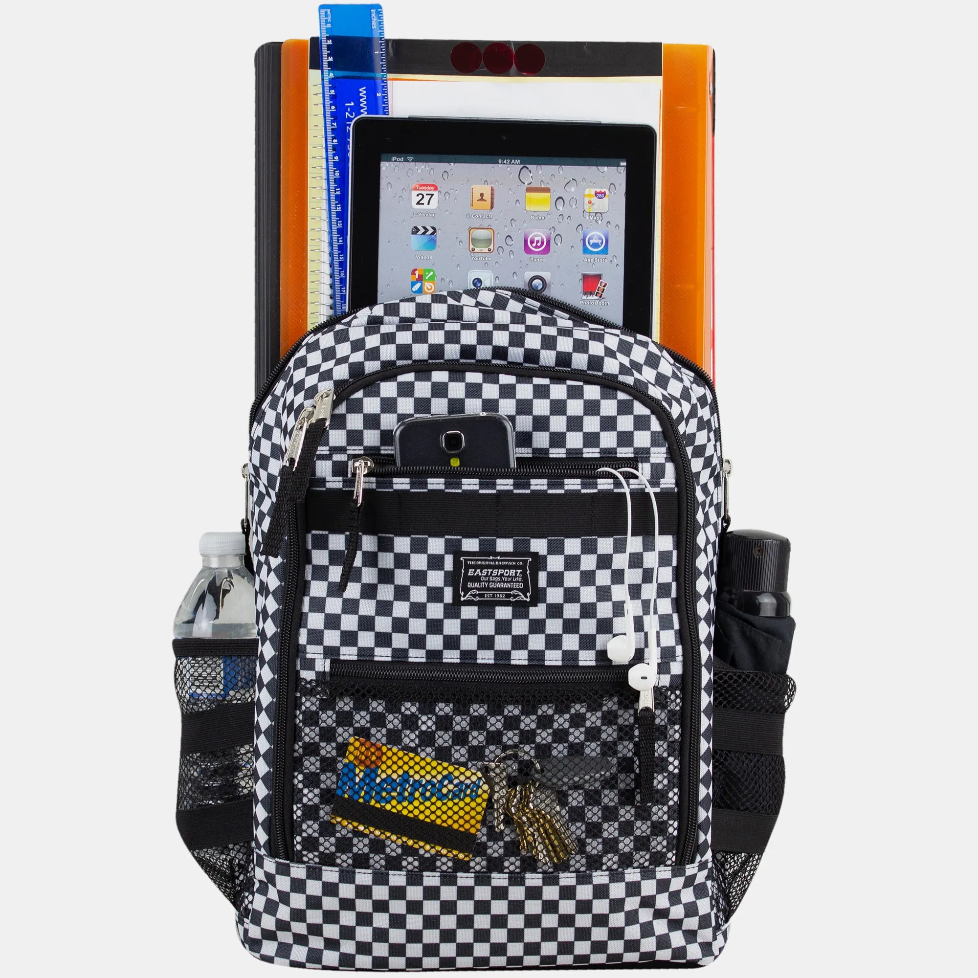 Compact 3-Piece Combo Backpack with Lunch Box and Snack/Pencil Pouch