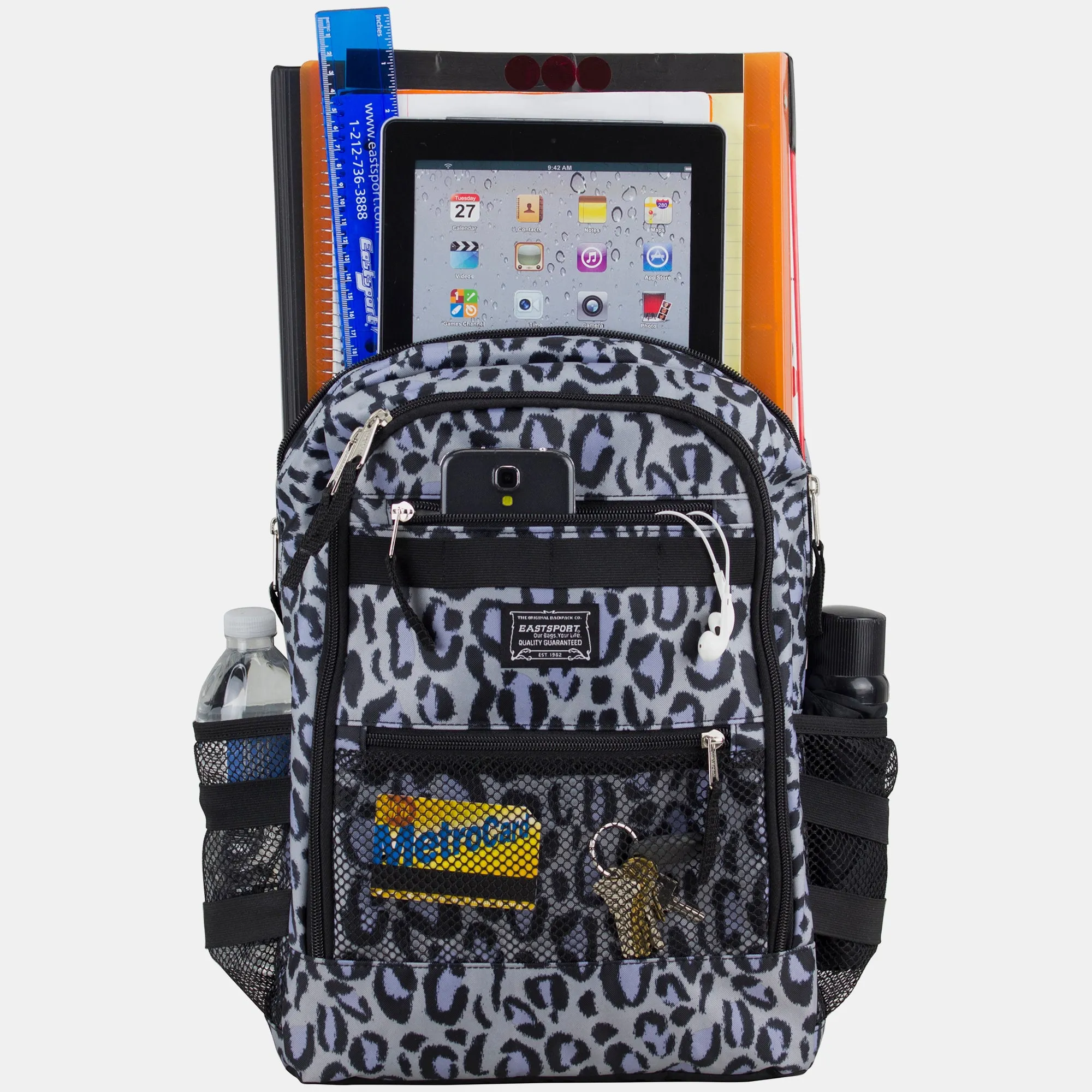 Compact 3-Piece Combo Backpack with Lunch Box and Snack/Pencil Pouch